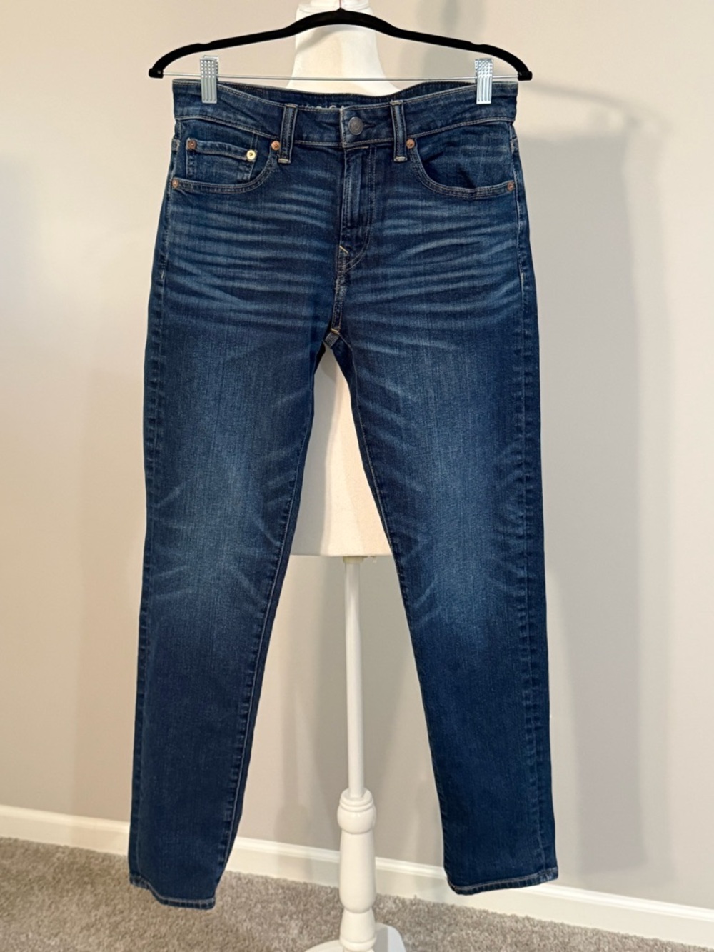 American Eagle Outfitters Indigo Slim Straight Jeans